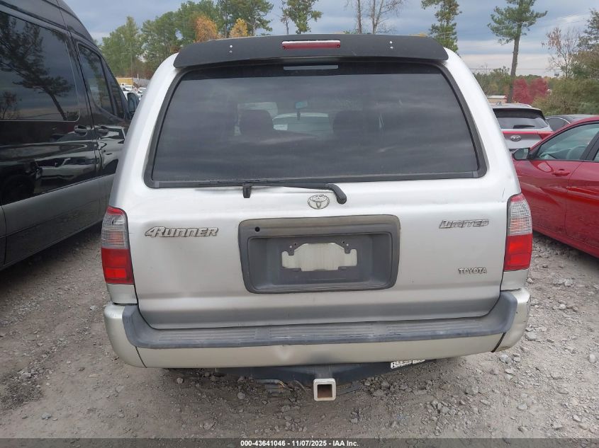 2000 Toyota 4Runner Limited V6 VIN: JT3GN87R2Y0178771 Lot: 43641046