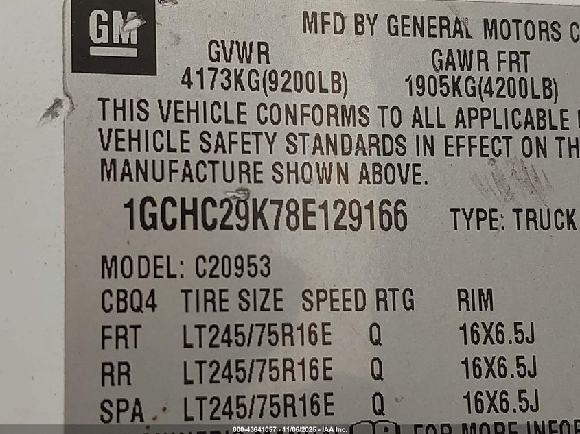 1GCHC29K78E129166 2008 CHEVROLET SILVERADO photo no. 9