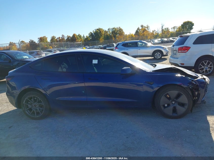2023 Tesla Model 3 Rear-Wheel Drive VIN: 5YJ3E1EA0PF477531 Lot: 43641200