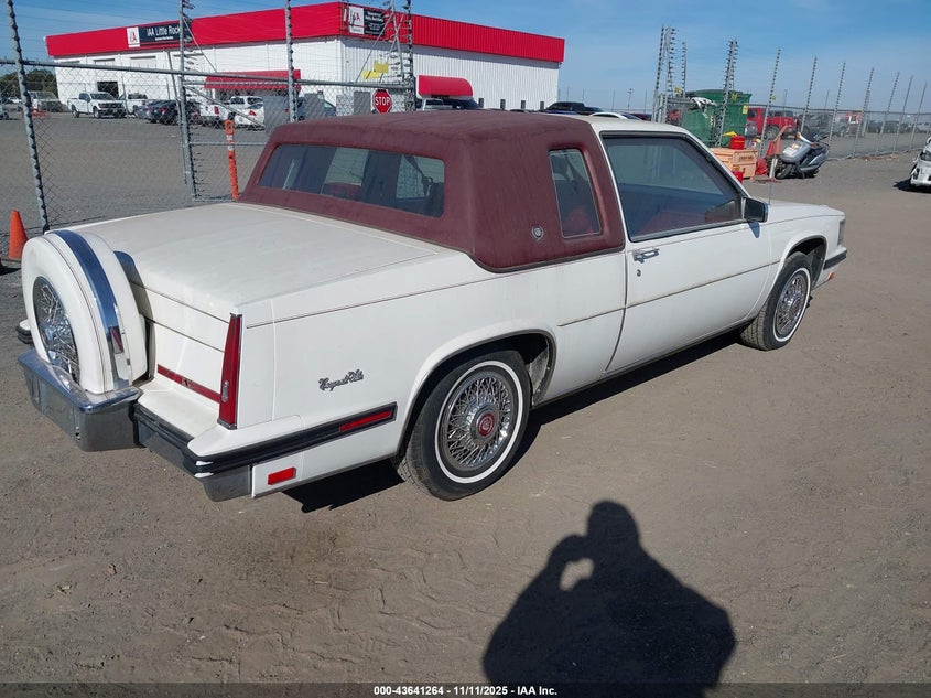 1G6CD4784F4315246 1985 CADILLAC DE VILLE photo no. 4
