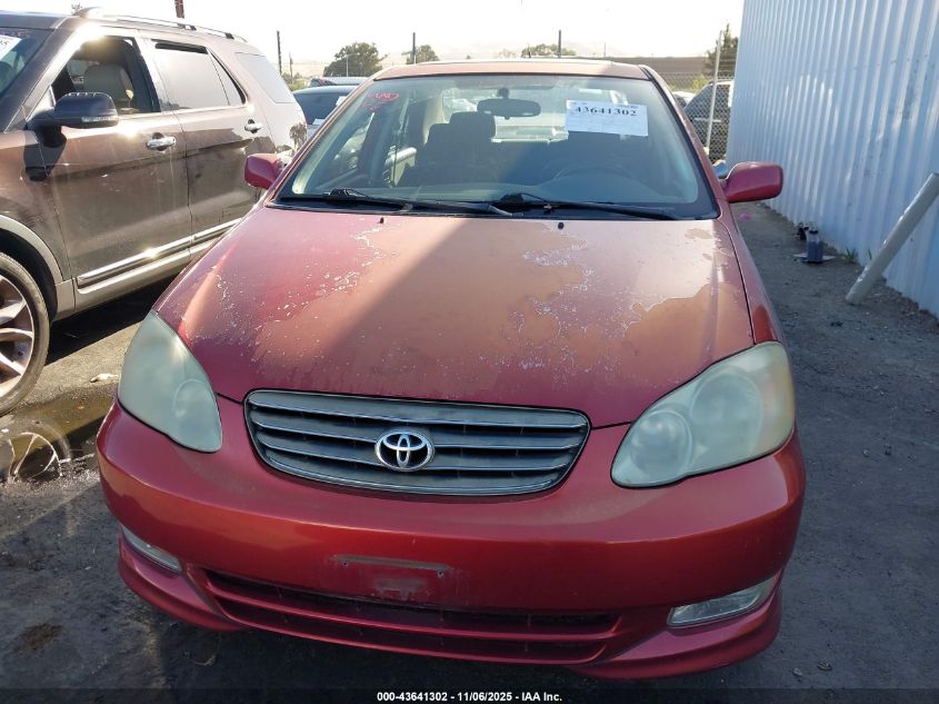 2004 Toyota Corolla S VIN: 1NXBR32E94Z313308 Lot: 43641302