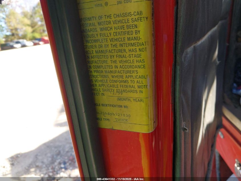 2000 Volvo Acl VIN: 4V5SC2JH6YN521030 Lot: 43641332