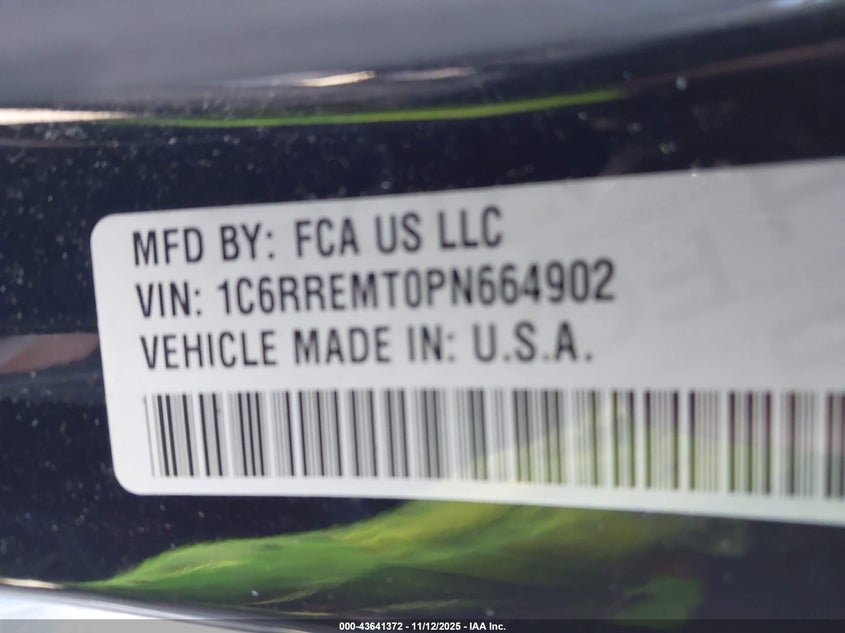 2023 RAM 1500 BIG HORN  4X2 6'4 BOX 1C6RREMT0PN664902