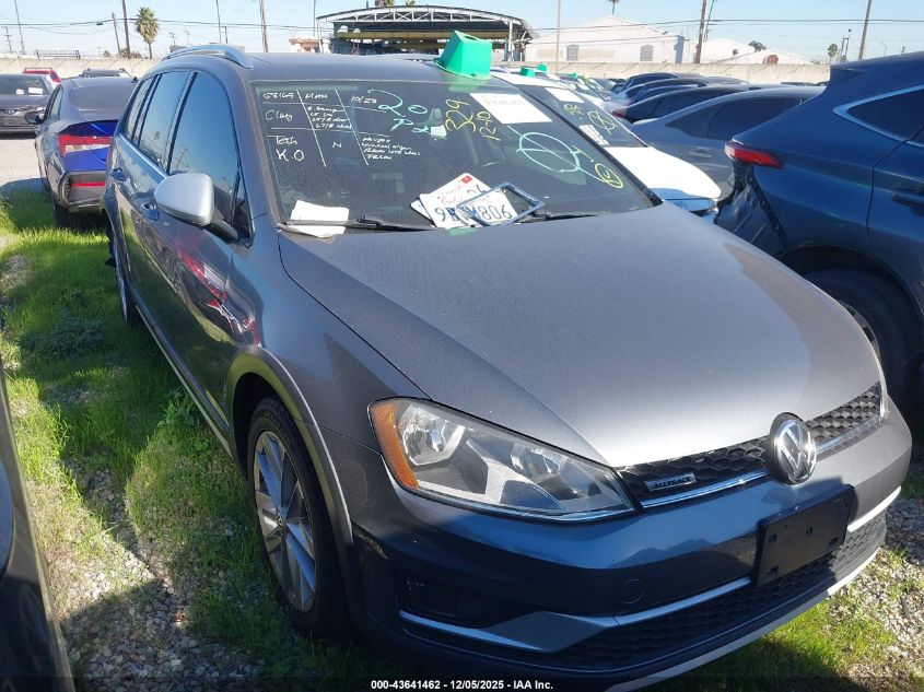 2017 Volkswagen Golf Alltrack Tsi S/Tsi Se/Tsi Sel
