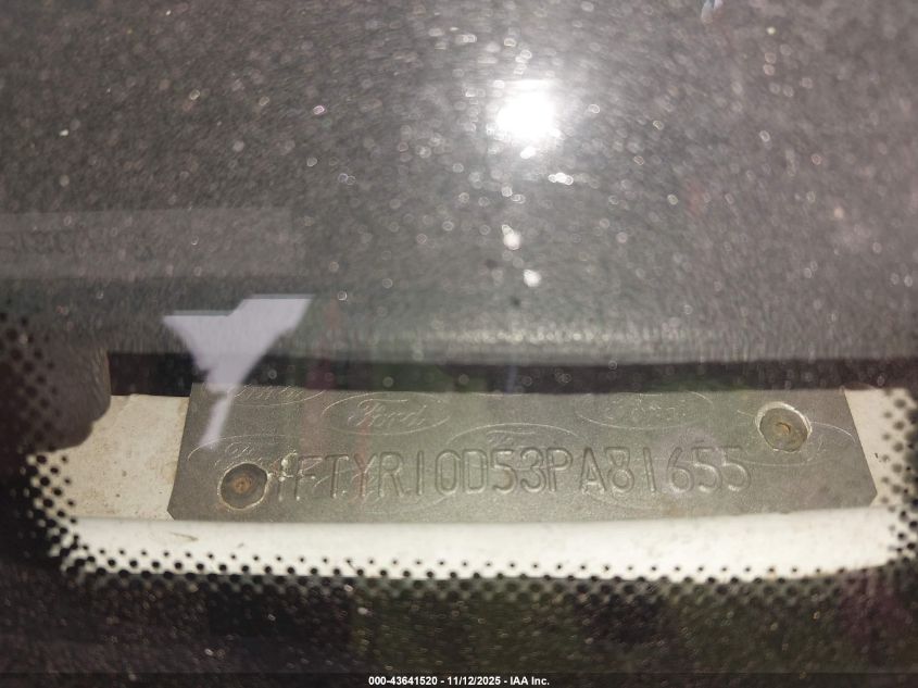 2003 Ford Ranger Xl/Xlt VIN: 1FTYR10D53PA81655 Lot: 43641520