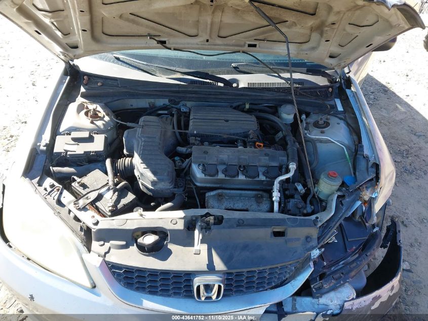 2005 Honda Civic Vp VIN: 1HGEM22125L039501 Lot: 43641752