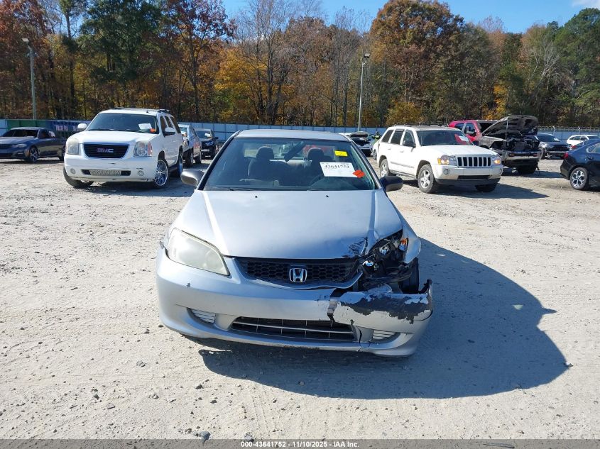 2005 Honda Civic Vp VIN: 1HGEM22125L039501 Lot: 43641752