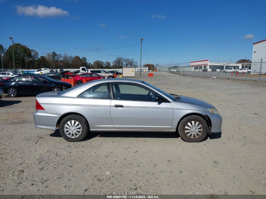 2005 Honda Civic Vp VIN: 1HGEM22125L039501 Lot: 43641752