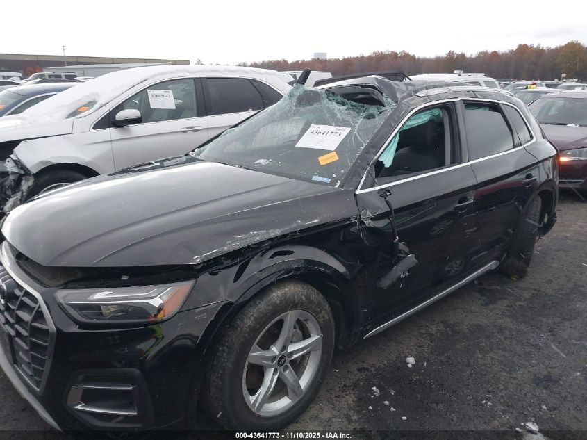 2021 Audi Q5 Premium 45 Tfsi Quattro S Tronic VIN: WA1AAAFY1M2141443 Lot: 43641773