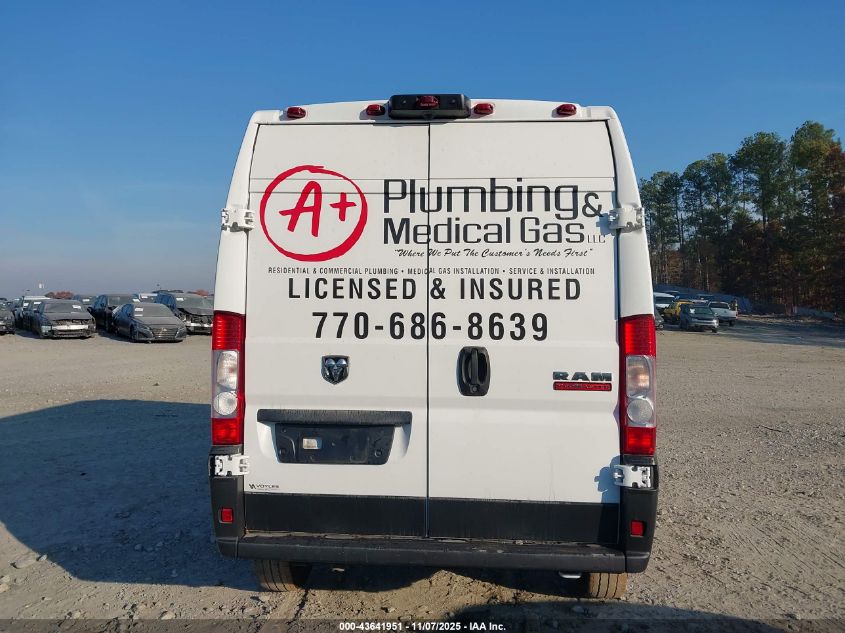 2021 Ram Promaster 1500 High Roof 136 Wb VIN: 3C6LRVBG1ME533442 Lot: 43641951