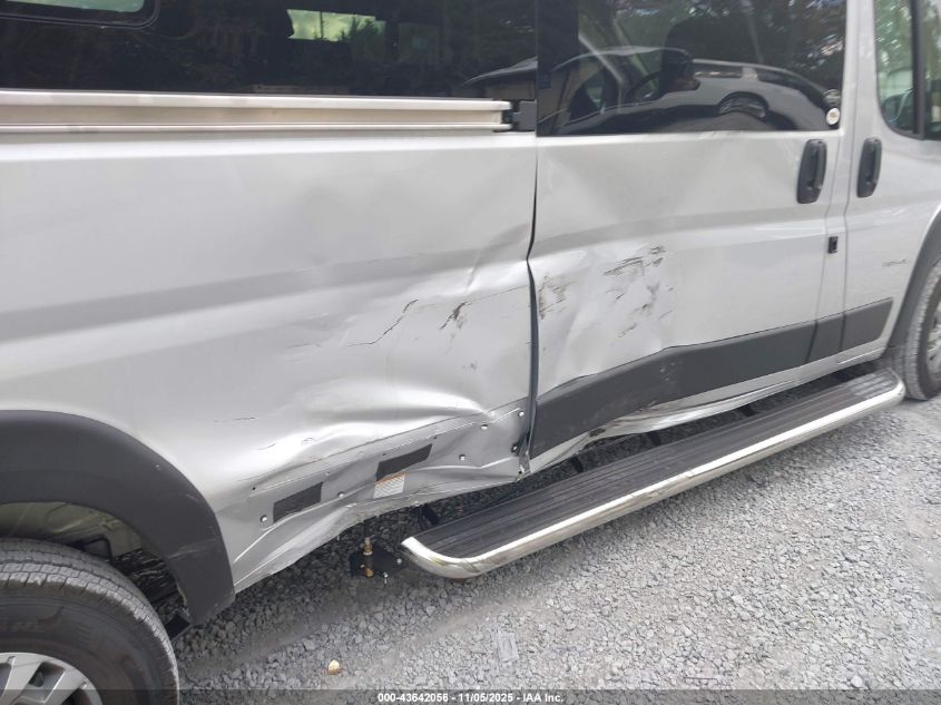 2025 Ram Promaster 3500 Window Van High Roof 159 Wb Ext VIN: 3C6MRVUG6SE551658 Lot: 43642056