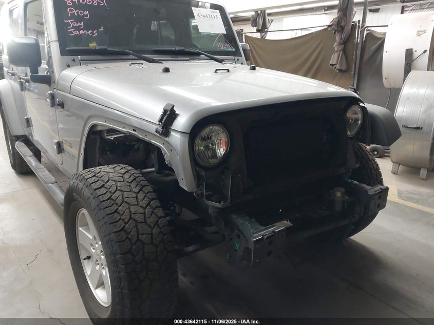 2017 JEEP WRANGLER UNLIMITED SPORT 4X4 1C4BJWDG4HL633983