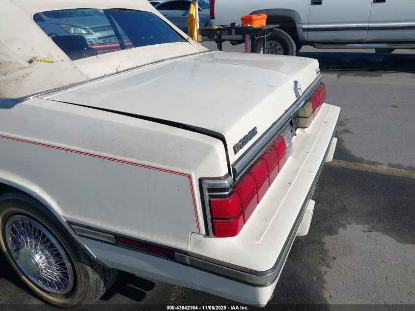 1985 Dodge 600 VIN: 1B3BV55E2FG198190 Lot: 43642164