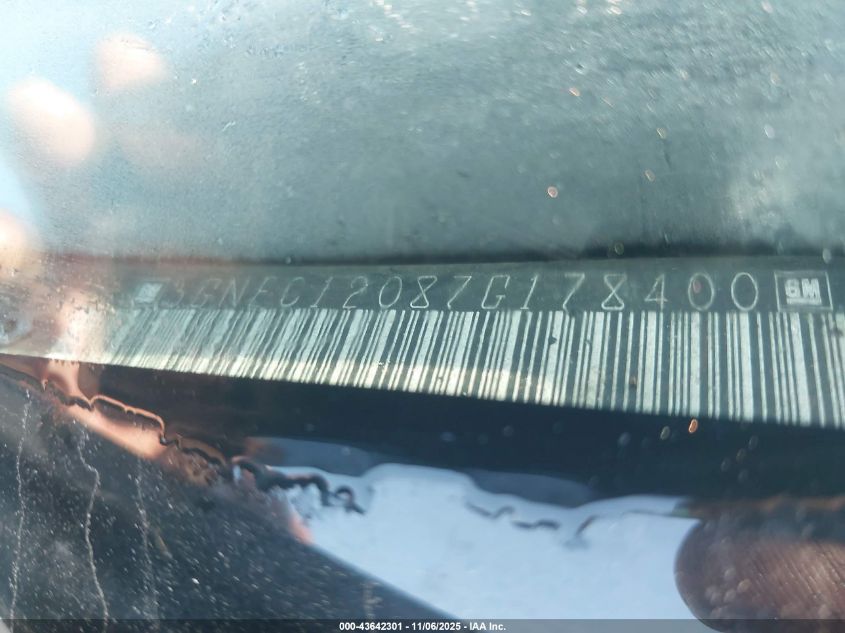 2007 Chevrolet Avalanche 1500 Lt VIN: 3GNEC12087G178400 Lot: 43642301