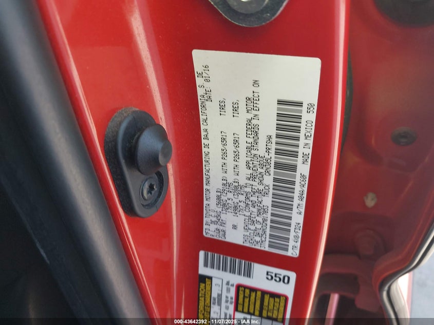 2016 TOYOTA TACOMA TRD SPORT - 3TMCZ5AN3GM017053