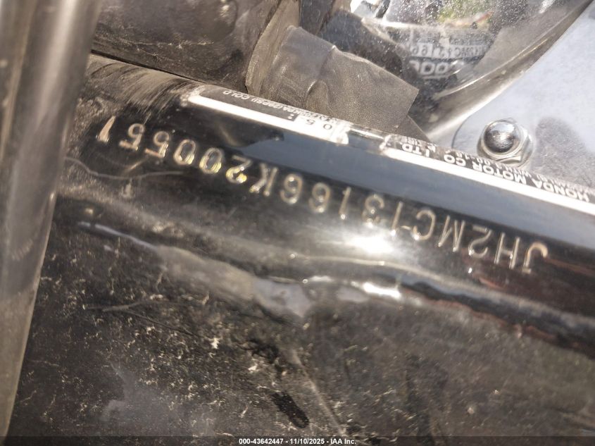 2006 Honda Cmx250 C VIN: JH2MC13166K200551 Lot: 43642447