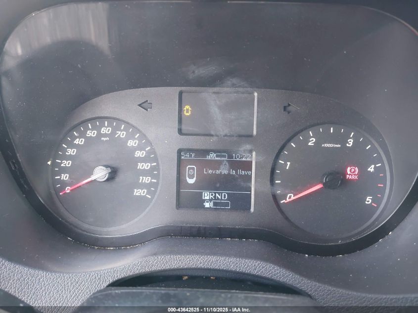 2019 Mercedes-Benz Sprinter 2500 High Roof V6 VIN: WD4PF1CD8KT013202 Lot: 43642525