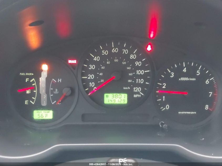 2007 Subaru Impreza 2.5I VIN: JF1GG61677H805544 Lot: 43642602