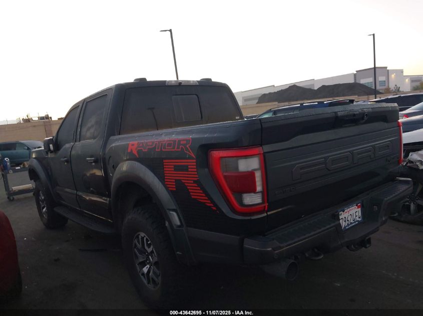 2022 Ford F-150 Raptor VIN: 1FTFW1RG6NFA16190 Lot: 43642695