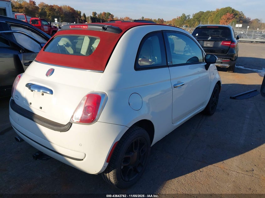 2015 Fiat 500C Pop VIN: 3C3CFFDR8FT502858 Lot: 43642762