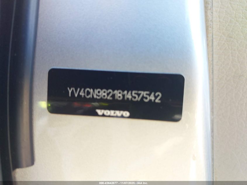 2008 Volvo Xc90 3.2 VIN: YV4CN982181457542 Lot: 43642877
