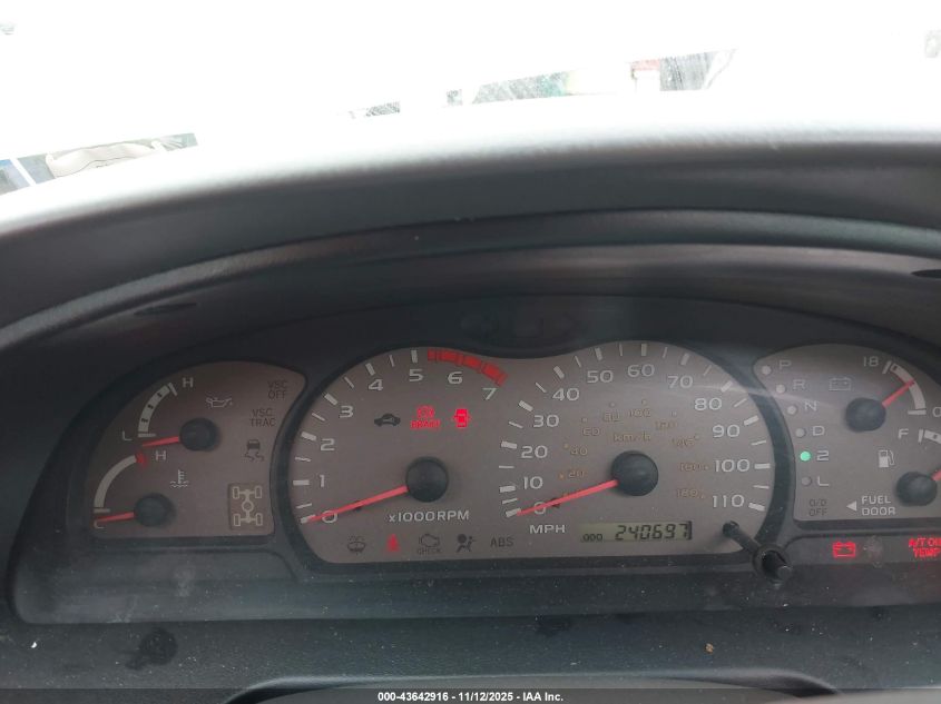 2001 Toyota Sequoia Sr5 V8 VIN: 5TDBT44A01S002081 Lot: 43642916