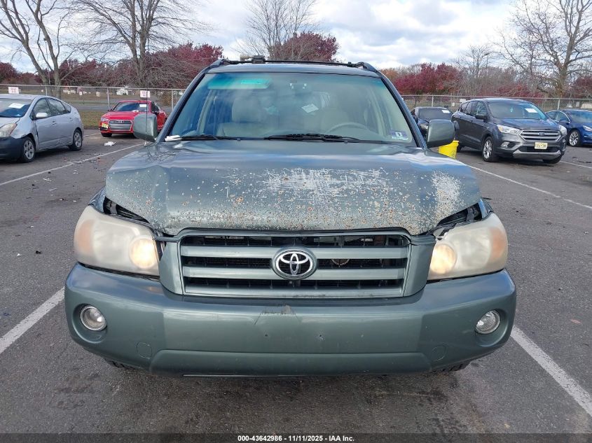 2006 Toyota Highlander V6 VIN: JTEEP21A860137230 Lot: 43642986