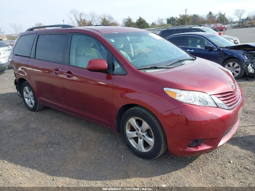 2015 TOYOTA SIENNA LE 8 PASSENGER - 5TDKK3DCXFS609093