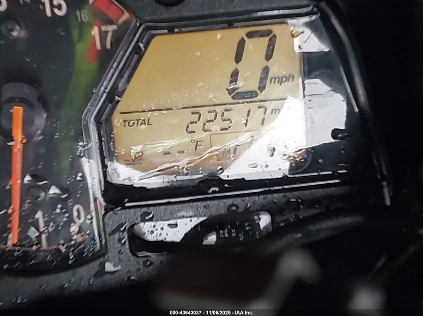 2008 Honda Cbr600 Rr VIN: JH2PC40668M100827 Lot: 43643037