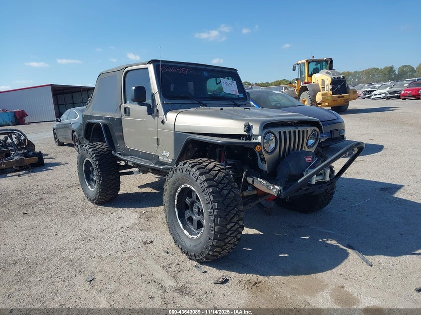 2004 Jeep Wrangler Unlimited beige suv gasoline 1J4FA49S14P760464 photo #1