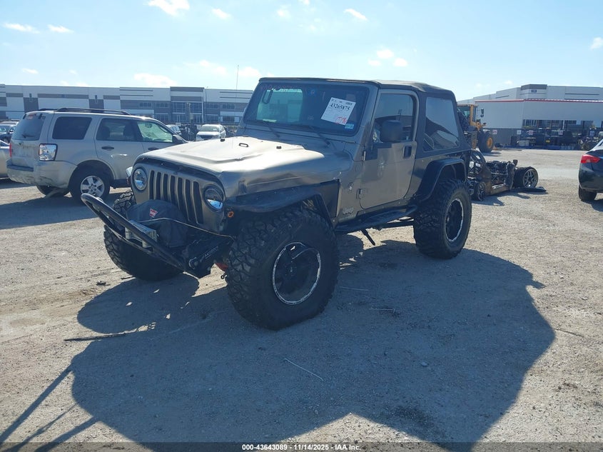 2004 Jeep Wrangler Unlimited beige suv gasoline 1J4FA49S14P760464 photo #3