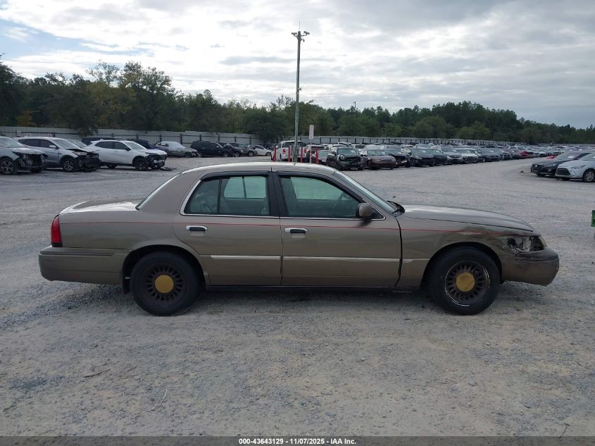 2001 Mercury Grand Marquis Ls VIN: 2MEFM75W11X661834 Lot: 43643129