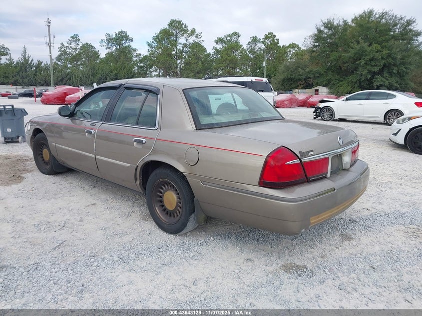 2MEFM75W11X661834 2001 MERCURY GRAND MARQUIS photo no. 3