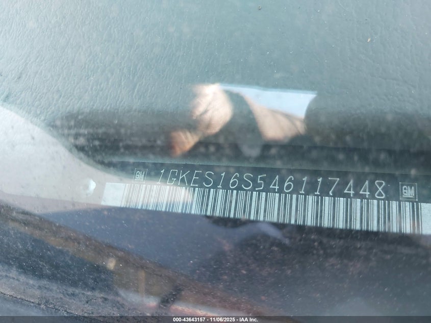 2004 GMC Envoy Xl Sle VIN: 1GKES16S546117448 Lot: 43643157