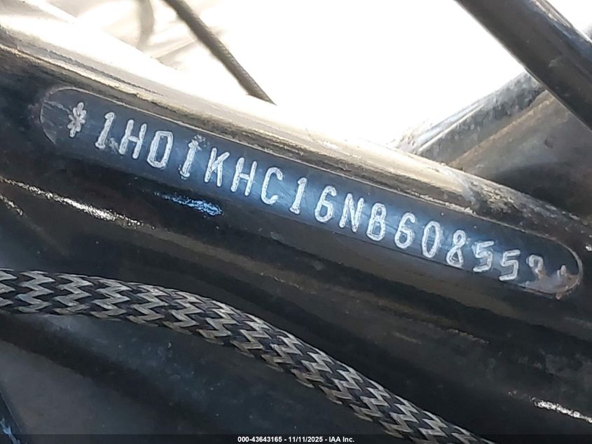 2022 Harley-Davidson Fltrx VIN: 1HD1KHC16NB608553 Lot: 43643165