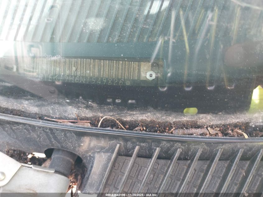 1992 GMC Sierra K1500 VIN: 2GTEK19H6N1549826 Lot: 43643196