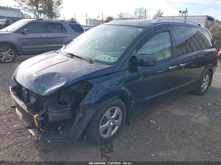 5N1BV28U49N102409 2009 NISSAN QUEST photo no. 2