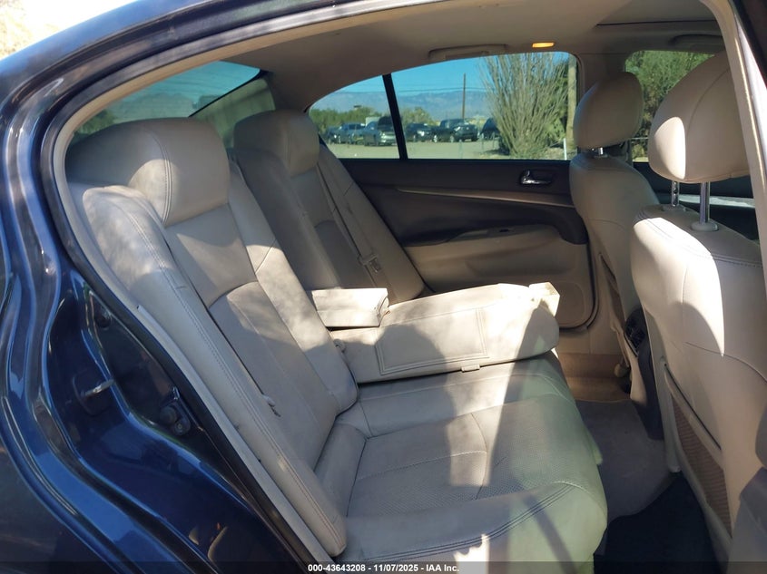2011 Infiniti G25 Journey VIN: JN1DV6AP5BM830926 Lot: 43643208