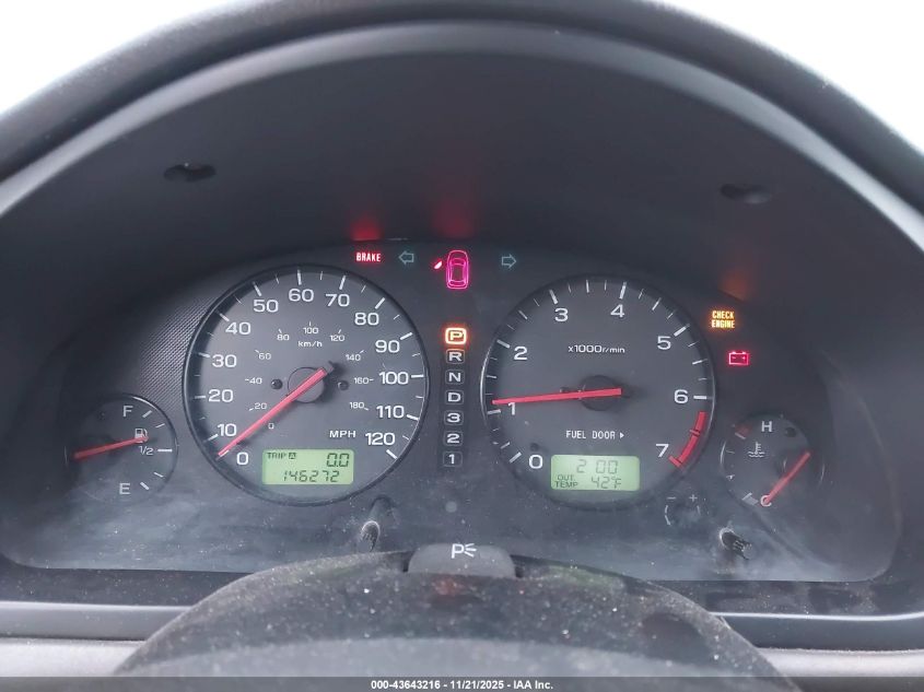 2002 Subaru Legacy L VIN: 4S3BE635927208117 Lot: 43643216