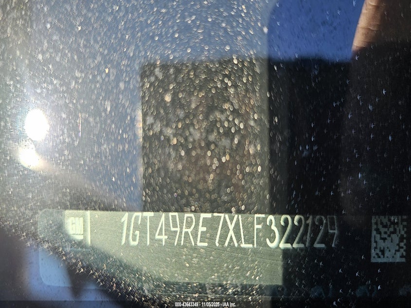 1GT49RE7XLF322129 2020 GMC SIERRA photo no. 9