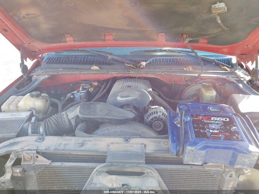 2002 GMC Sierra 1500 Sle VIN: 2GTEC19T721187664 Lot: 43643470