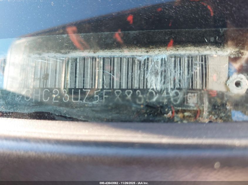 2005 Chevrolet Silverado 2500Hd Lt VIN: 1GCHC23U75F883040 Lot: 43643562