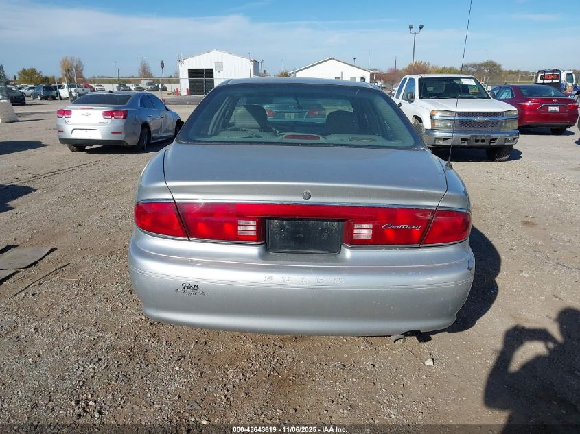 2004 Buick Century VIN: 2G4WS52J341248806 Lot: 43643619