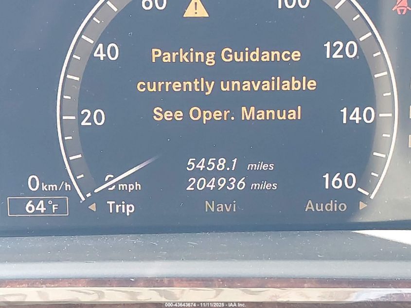 2007 Mercedes-Benz S 550 VIN: WDDNG71X57A117153 Lot: 43643674