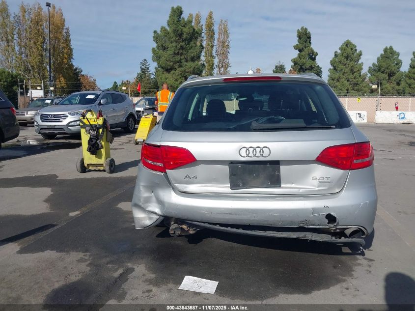 2009 Audi A4 2.0T Avant VIN: WAUGF78K79A172865 Lot: 43643687