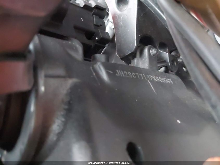 2023 Honda Cbr1000 Rr VIN: JH2SC7719PK600304 Lot: 43643772