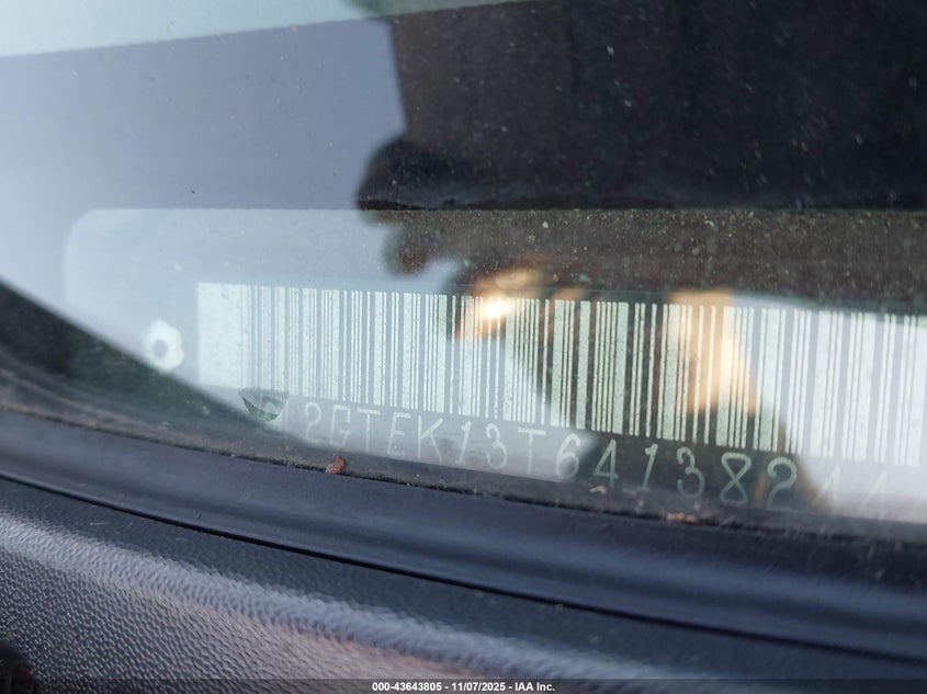 2004 GMC Sierra 1500 Sle VIN: 2GTEK13T641382444 Lot: 43643805