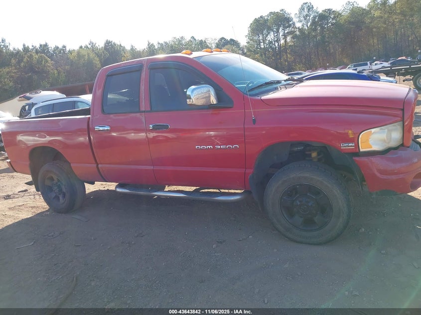 2003 Dodge Ram 2500 Slt/Laramie/St VIN: 3D7KU28D13G760721 Lot: 43643842