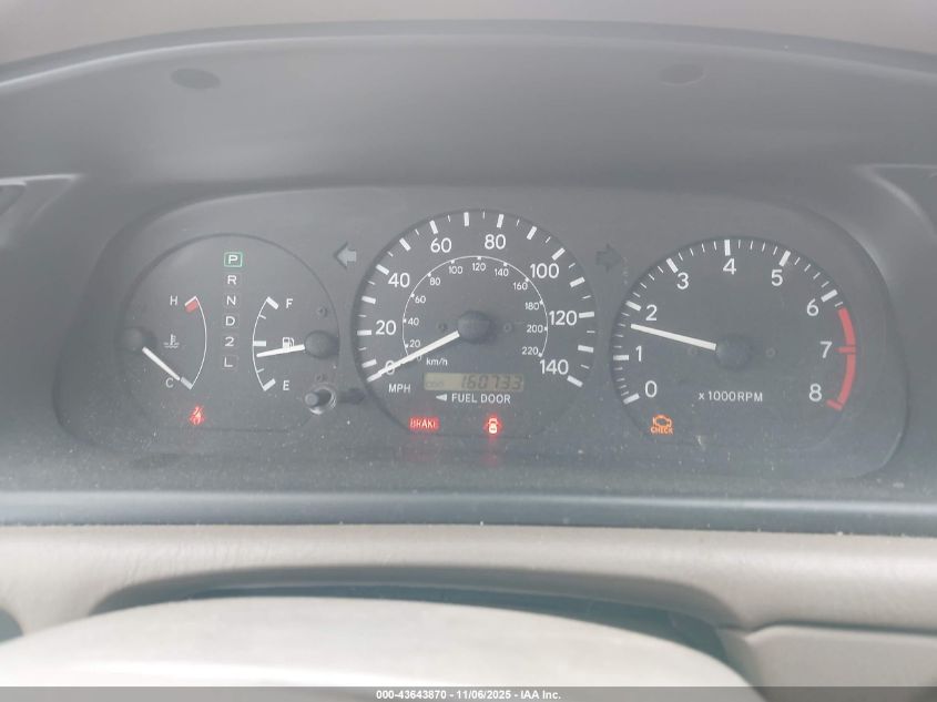 2001 Toyota Camry Ce/Le/Xle VIN: JT2BG22K610563739 Lot: 43643870