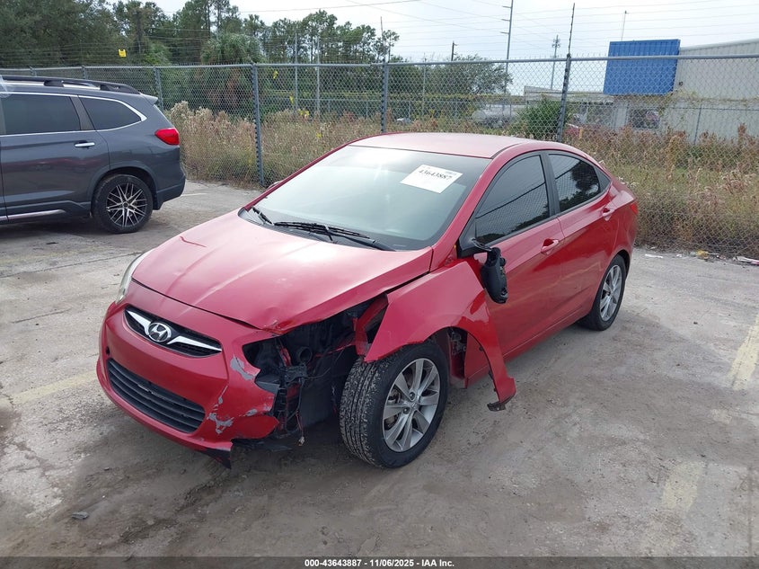 2014 HYUNDAI ACCENT GLS KMHCU4AE6EU595581